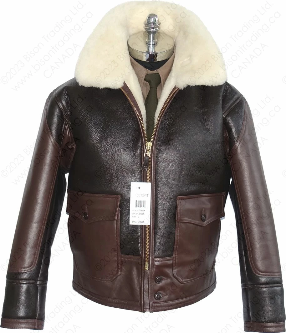 Cockpit USA AN-J-4 Sheepskin Jacket Z42633 7 Cockpit USA AN-J-4 Sheepskin Jacket Z42633 - Image 5