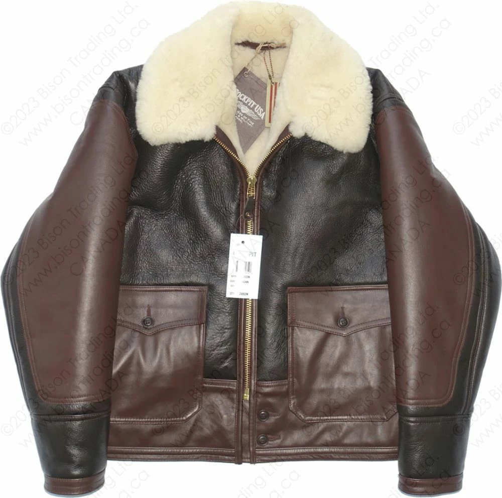 Cockpit USA AN-J-4 Sheepskin Jacket Z42633 13 Cockpit USA AN-J-4 Sheepskin Jacket Z42633 - Image 11