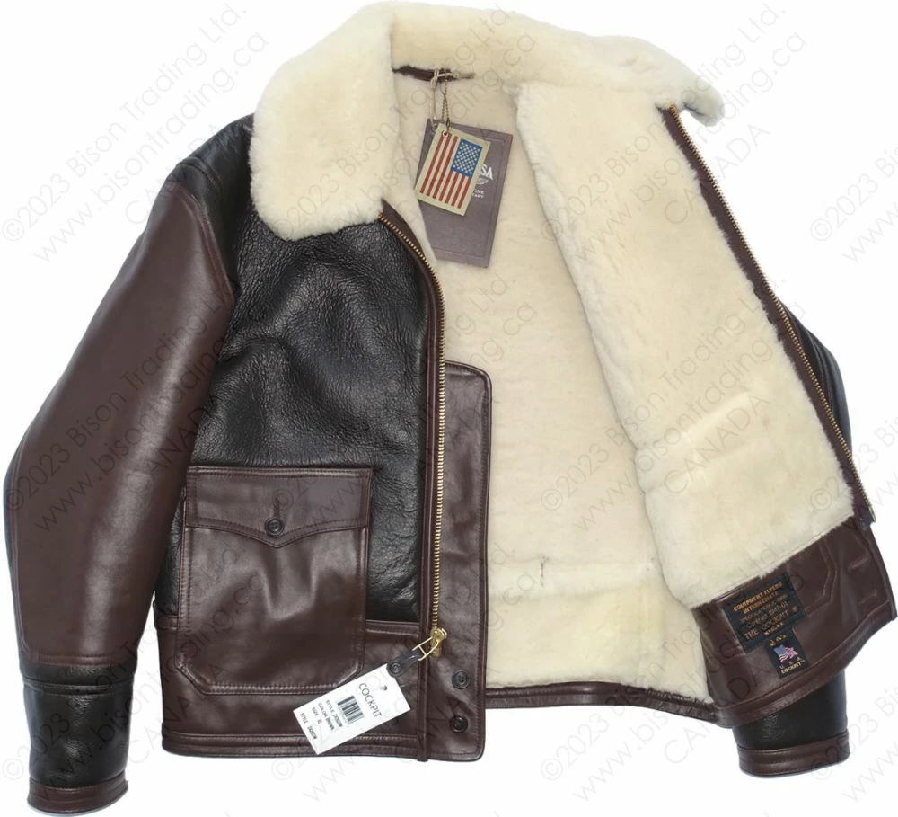 Cockpit USA AN-J-4 Sheepskin Jacket Z42633 14 Cockpit USA AN-J-4 Sheepskin Jacket Z42633 - Image 12