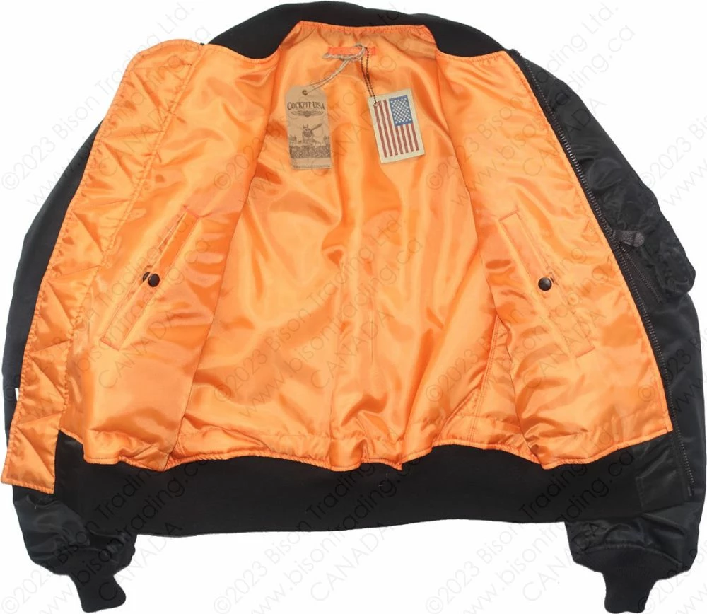 Cockpit USA Authentic MA-1 Bomber Jacket Z24J011D 22 Cockpit USA Authentic MA-1 Bomber Jacket Z24J011D - Image 20