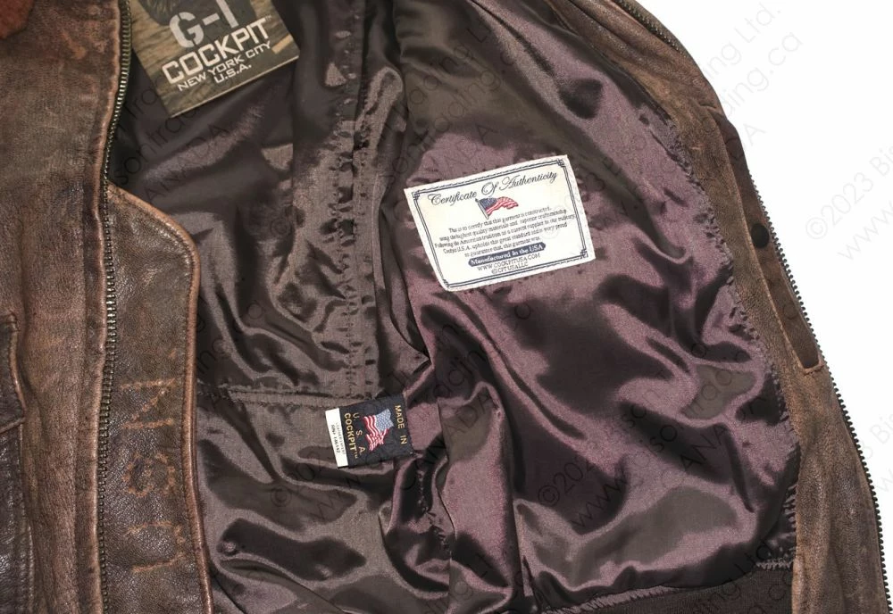 Cockpit USA Avenger G-1 Bomber Jacket © Z21P007 22 Cockpit USA Avenger G-1 Bomber Jacket © Z21P007 - Image 20