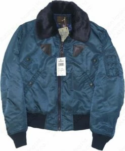 Cockpit USA B-15 Nylon Bomber Jacket - USA Made Z2213 -Bison Trading Shop cockpit b15 nylon b13