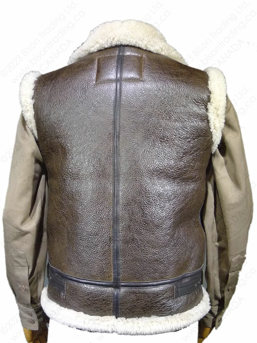 Cockpit USA B-3 Sheepskin Vest Z3991 4 Cockpit USA B-3 Sheepskin Vest Z3991 - Image 2