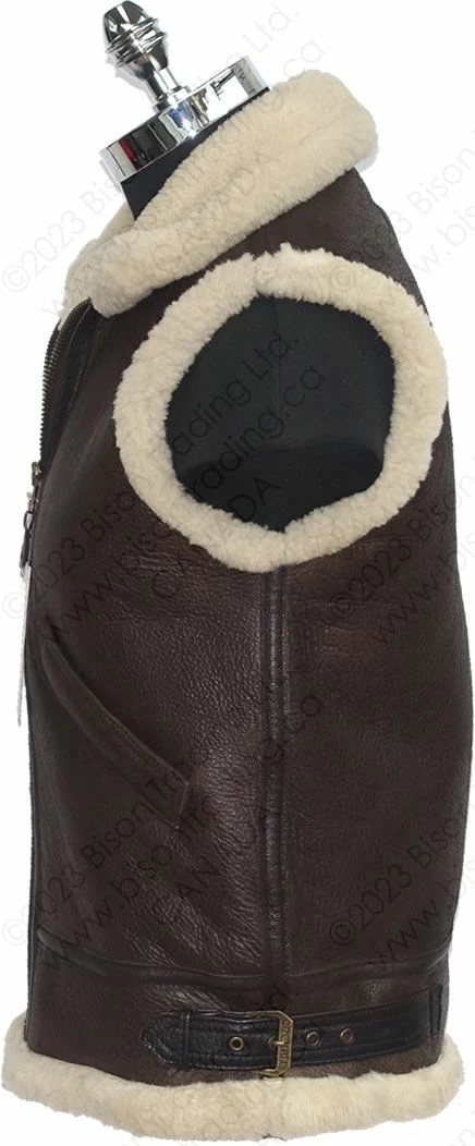 Cockpit USA B-3 Sheepskin Vest Z3991 6 Cockpit USA B-3 Sheepskin Vest Z3991 - Image 4