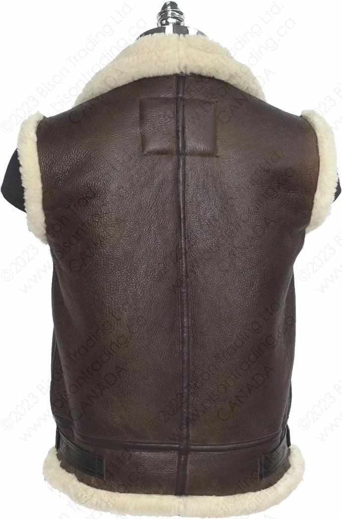 Cockpit USA B-3 Sheepskin Vest Z3991 8 Cockpit USA B-3 Sheepskin Vest Z3991 - Image 6