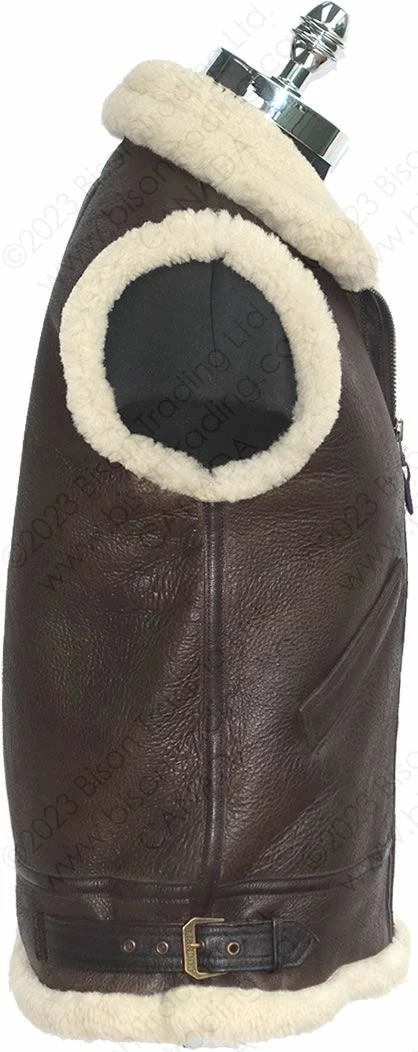 Cockpit USA B-3 Sheepskin Vest Z3991 7 Cockpit USA B-3 Sheepskin Vest Z3991 - Image 5