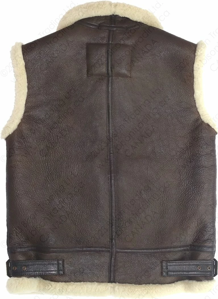 Cockpit USA B-3 Sheepskin Vest Z3991 12 Cockpit USA B-3 Sheepskin Vest Z3991 - Image 10