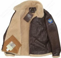 Cockpit USA B-6 Shearling Bomber Jacket Z21U028 35 Cockpit USA B-6 Shearling Bomber Jacket Z21U028 -Bison Trading Shop cockpit b6 z21u028 46 24