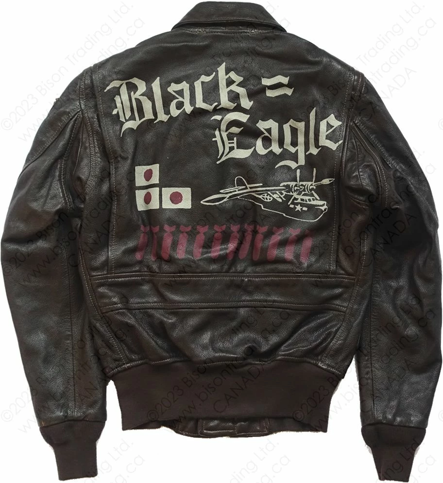 Cockpit USA Black Eagle USN G-1 Flight Jacket Z21X007 10 Cockpit USA Black Eagle USN G-1 Flight Jacket Z21X007 - Image 8