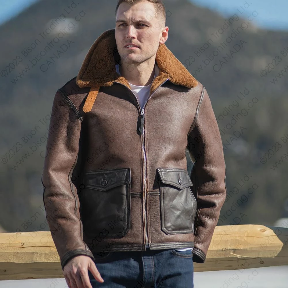 Cockpit USA The C44 Sheepskin Flight Jacket Z21C122 3 Cockpit USA The C44 Sheepskin Flight Jacket Z21C122