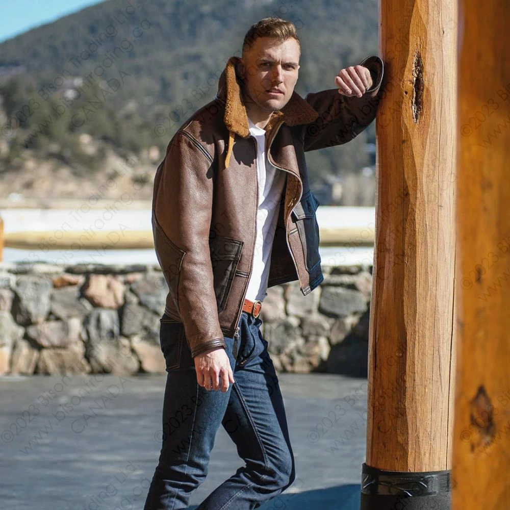 Cockpit USA The C44 Sheepskin Flight Jacket Z21C122 4 Cockpit USA The C44 Sheepskin Flight Jacket Z21C122 - Image 2