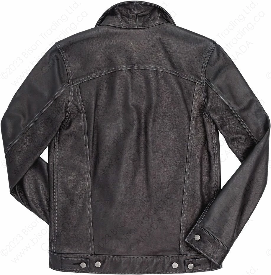 Cockpit USA Calfskin Leather Jean Jacket Z21X003 4 Cockpit USA Calfskin Leather Jean Jacket Z21X003 - Image 2