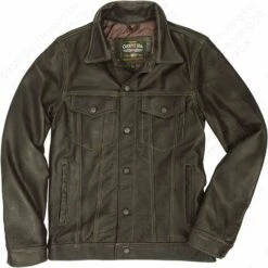 Cockpit USA Calfskin Leather Jean Jacket Z21X003 26 Cockpit USA Calfskin Leather Jean Jacket Z21X003 -Bison Trading Shop cockpit calfskin jean 5