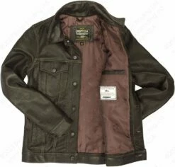 Cockpit USA Calfskin Leather Jean Jacket Z21X003 28 Cockpit USA Calfskin Leather Jean Jacket Z21X003 -Bison Trading Shop cockpit calfskin jean 7