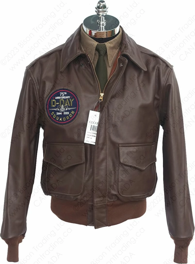 Cockpit USA 75th Anniversary Limited Edition D-Day A-2 Jacket Z21B102 3 Cockpit USA 75th Anniversary Limited Edition D-Day A-2 Jacket Z21B102