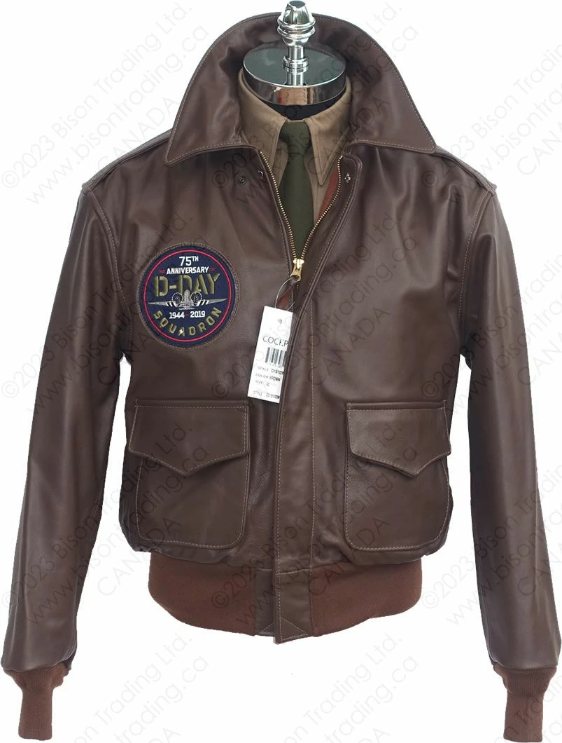 Cockpit USA 75th Anniversary Limited Edition D-Day A-2 Jacket Z21B102 7 Cockpit USA 75th Anniversary Limited Edition D-Day A-2 Jacket Z21B102 - Image 5