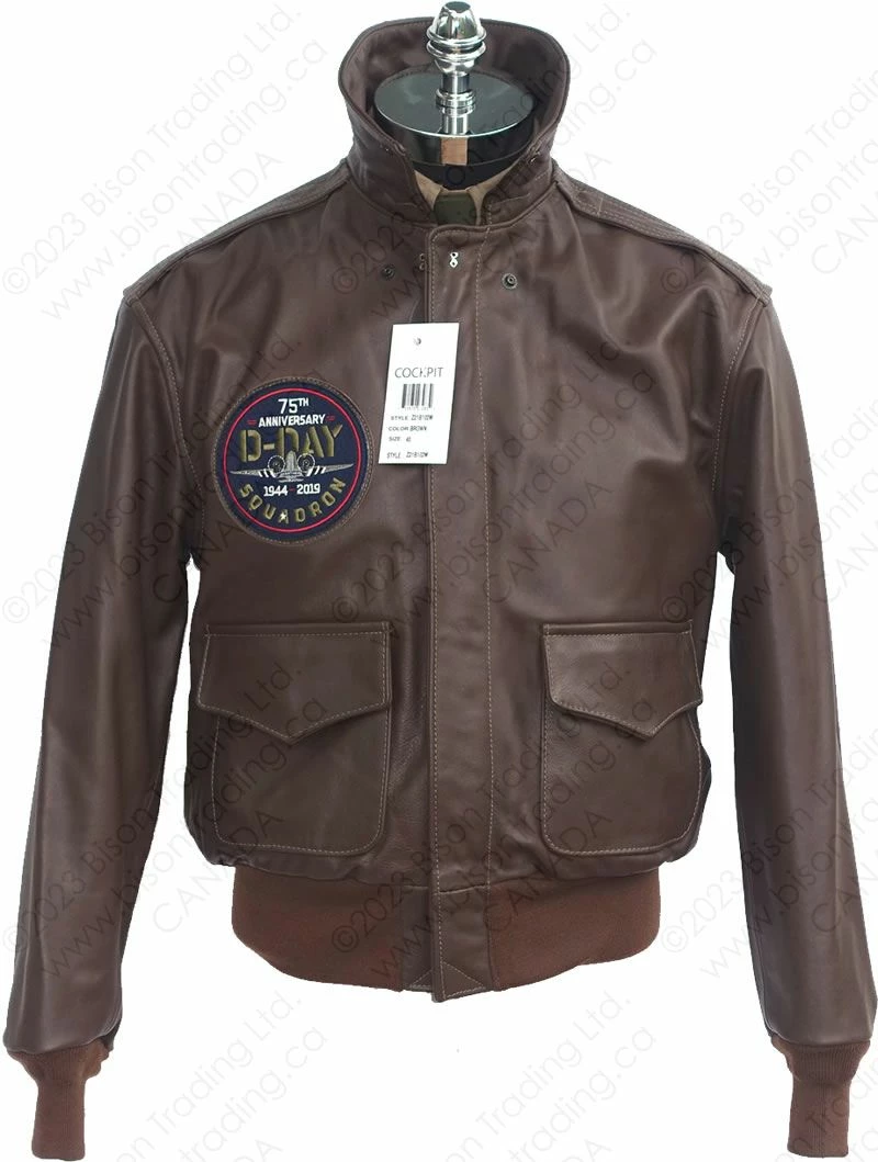 Cockpit USA 75th Anniversary Limited Edition D-Day A-2 Jacket Z21B102 8 Cockpit USA 75th Anniversary Limited Edition D-Day A-2 Jacket Z21B102 - Image 6