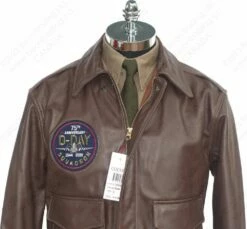 Cockpit USA 75th Anniversary Limited Edition D-Day A-2 Jacket Z21B102 28 Cockpit USA 75th Anniversary Limited Edition D-Day A-2 Jacket Z21B102 -Bison Trading Shop cockpit dday a2 40 17