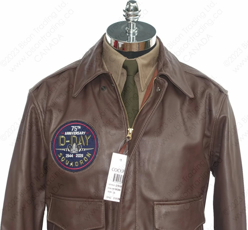 Cockpit USA 75th Anniversary Limited Edition D-Day A-2 Jacket Z21B102 9 Cockpit USA 75th Anniversary Limited Edition D-Day A-2 Jacket Z21B102 - Image 7