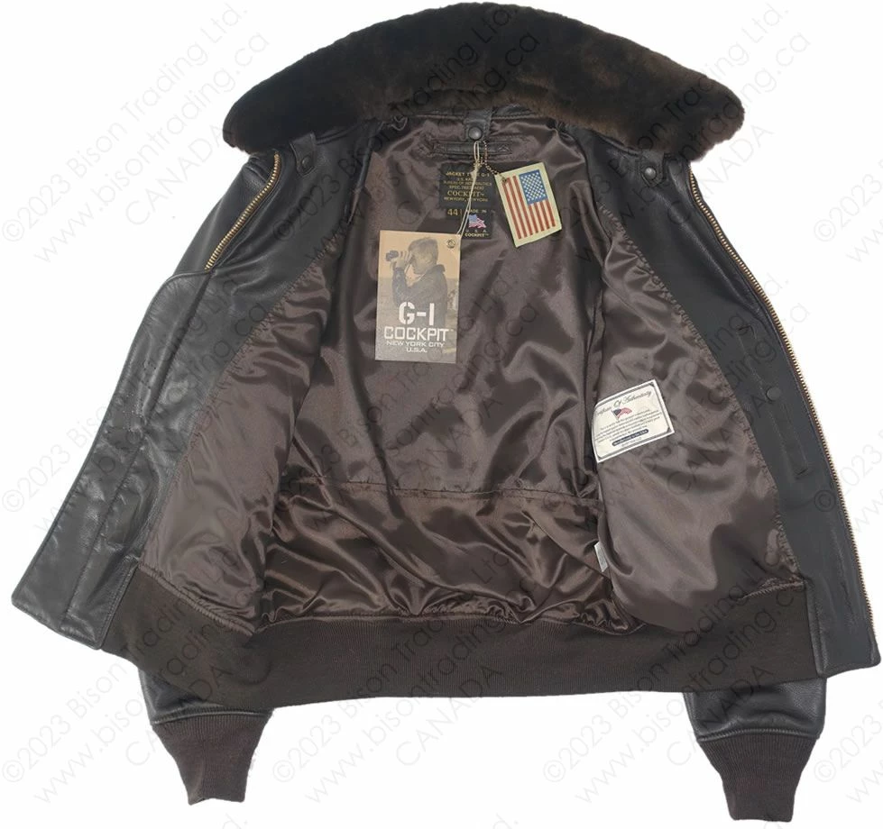 Cockpit USA G-1 Flight Jacket With Removable Collar Z2108M 19 Cockpit USA G-1 Flight Jacket With Removable Collar Z2108M - Image 17