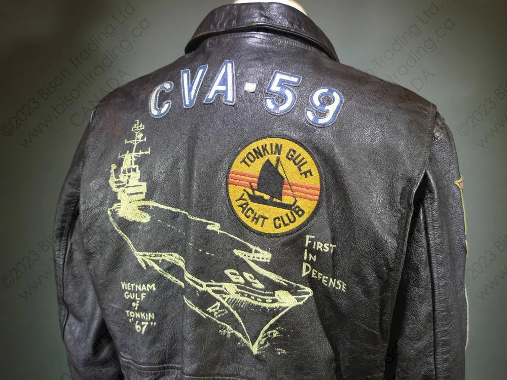 Cockpit USA USS Forrestal Carrier Pilot's Vietnam Flight Jacket Z21E002I 8 Cockpit USA USS Forrestal Carrier Pilot's Vietnam Flight Jacket Z21E002I - Image 6