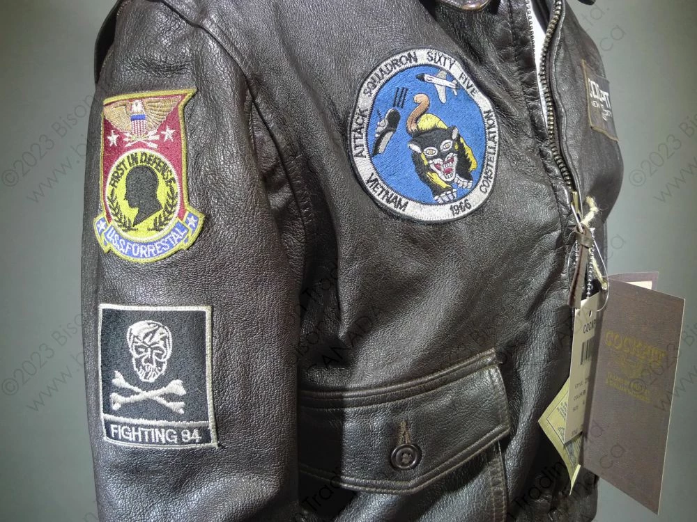 Cockpit USA USS Forrestal Carrier Pilot's Vietnam Flight Jacket Z21E002I 9 Cockpit USA USS Forrestal Carrier Pilot's Vietnam Flight Jacket Z21E002I - Image 7