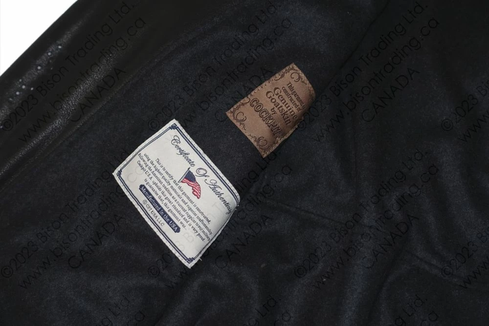 Cockpit USA Black Leather G-1 Military Spec Jacket Z21E013 10 Cockpit USA Black Leather G-1 Military Spec Jacket Z21E013 - Image 8