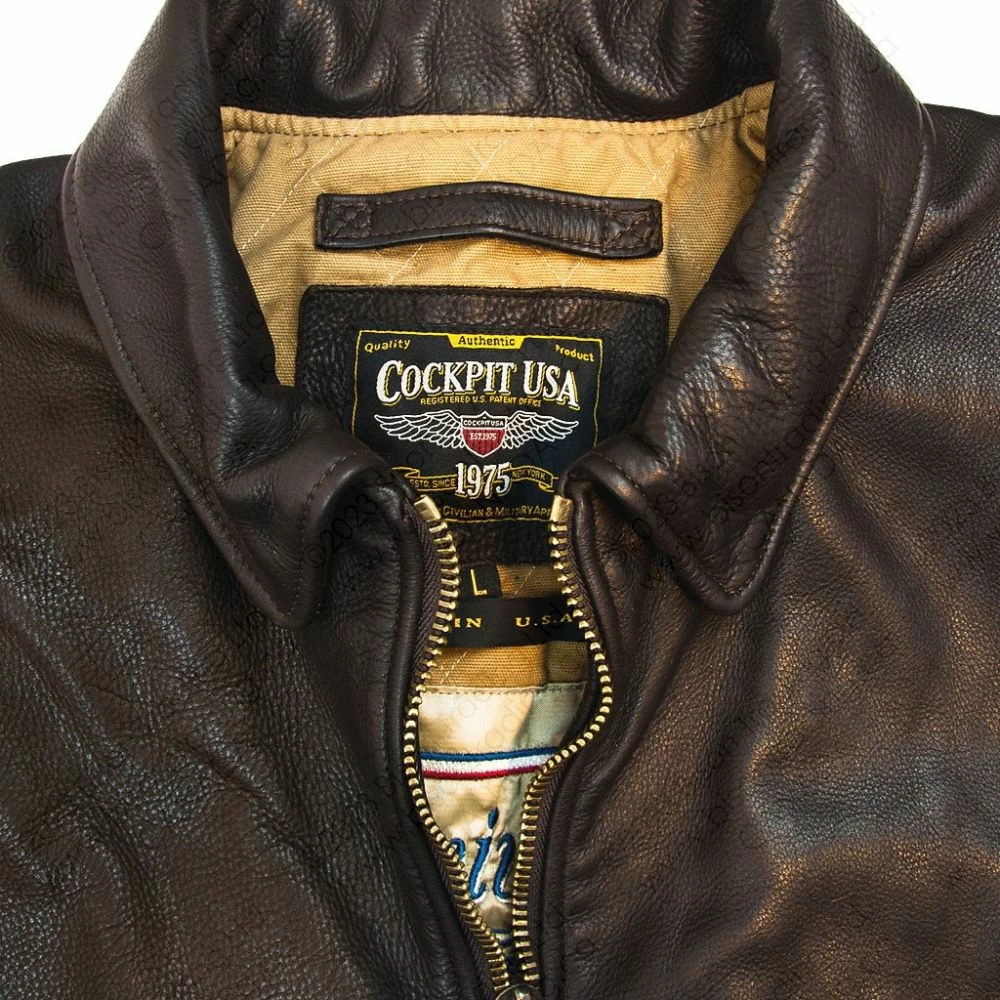 Cockpit USA Division Commander’s Leather Tanker Jacket Z21U020 6 Cockpit USA Division Commander’s Leather Tanker Jacket Z21U020 - Image 4