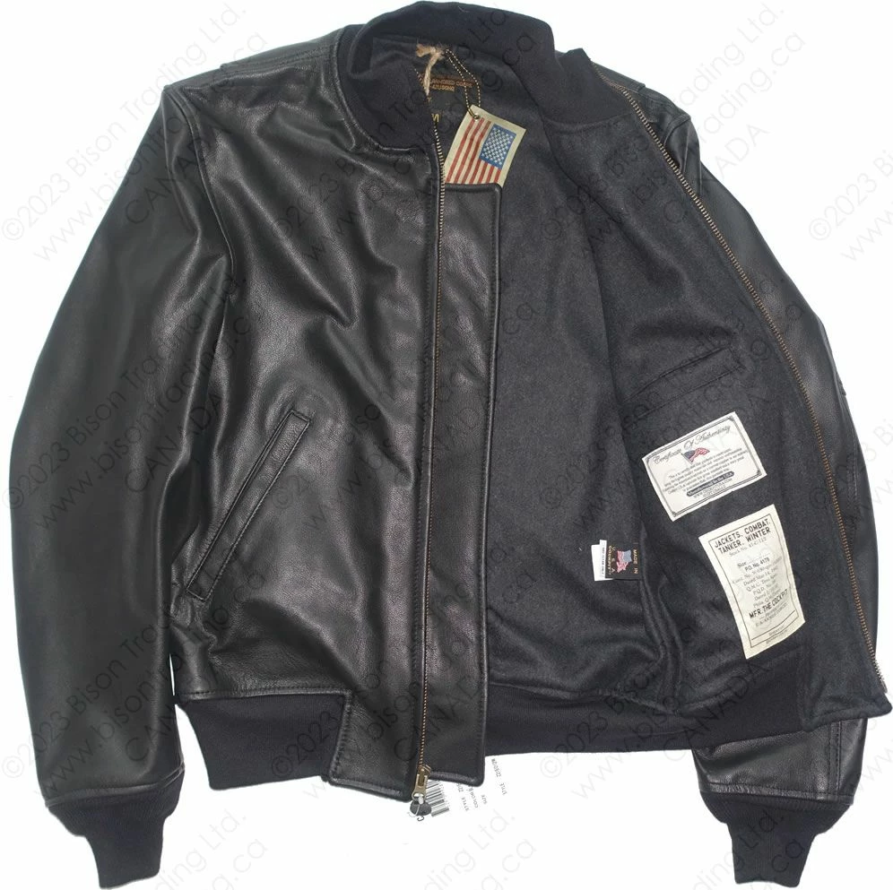 Cockpit USA Leather Tanker Jacket Z21E012 9 Cockpit USA Leather Tanker Jacket Z21E012 - Image 7