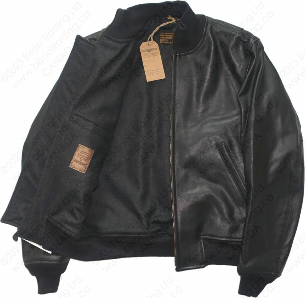 Cockpit USA Leather Tanker Jacket Z21E012 11 Cockpit USA Leather Tanker Jacket Z21E012 - Image 9