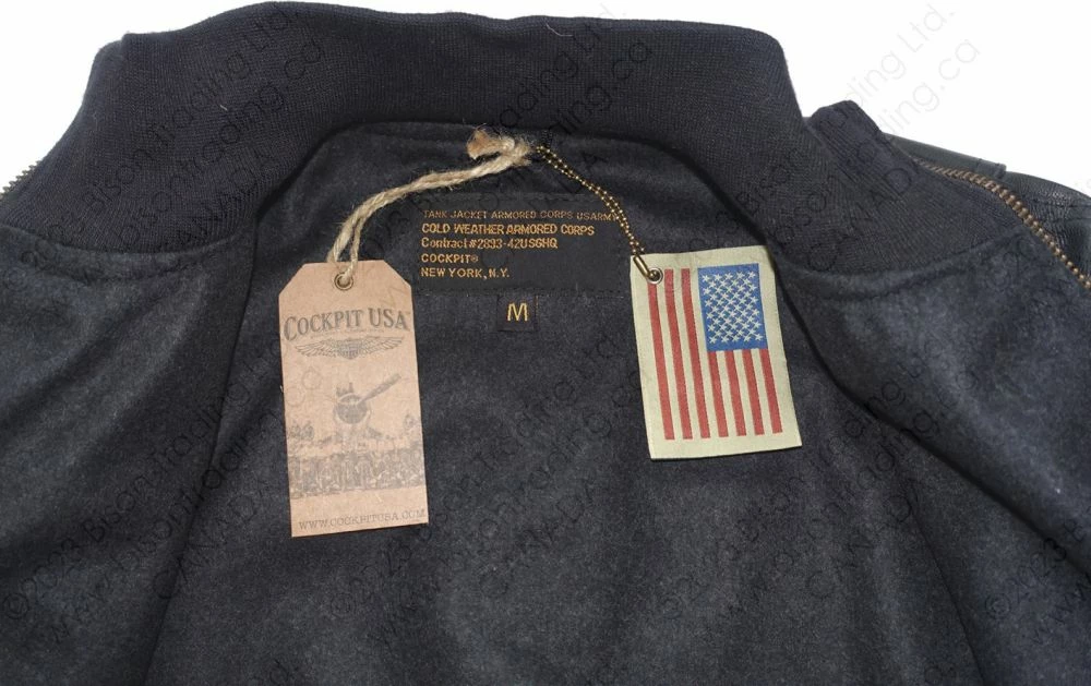 Cockpit USA Leather Tanker Jacket Z21E012 18 Cockpit USA Leather Tanker Jacket Z21E012 - Image 16