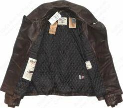 Cockpit USA Naval Short Leather Peacoat Z21U025 30 Cockpit USA Naval Short Leather Peacoat Z21U025 -Bison Trading Shop cockpit naval peacoat 14