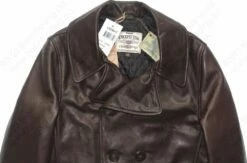 Cockpit USA Naval Short Leather Peacoat Z21U025 33 Cockpit USA Naval Short Leather Peacoat Z21U025 -Bison Trading Shop cockpit naval peacoat 17