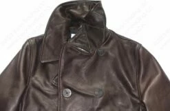 Cockpit USA Naval Short Leather Peacoat Z21U025 34 Cockpit USA Naval Short Leather Peacoat Z21U025 -Bison Trading Shop cockpit naval peacoat 20