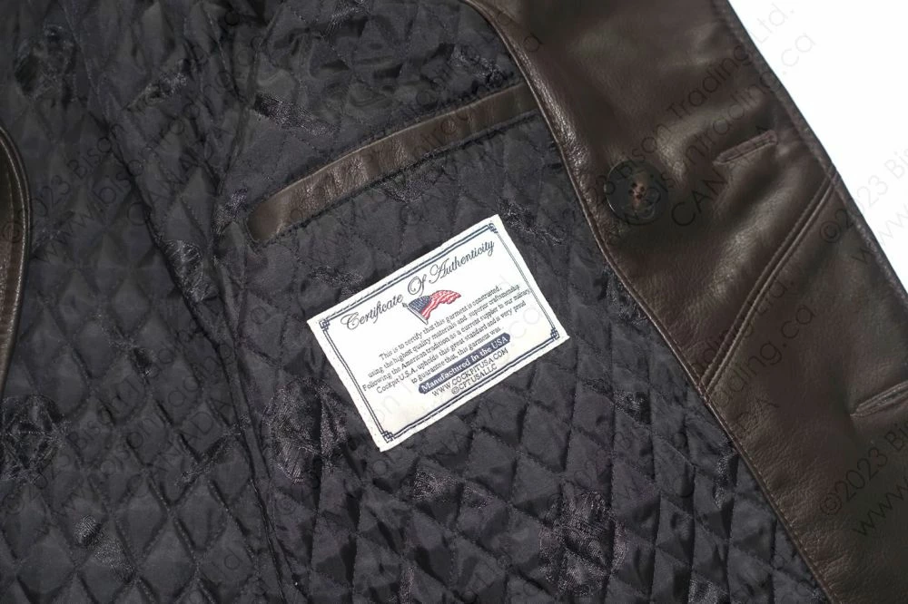 Cockpit USA Naval Short Leather Peacoat Z21U025 19 Cockpit USA Naval Short Leather Peacoat Z21U025 - Image 17