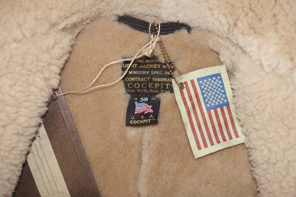 Cockpit USA RAF Sheepskin Bomber Jacket Z2109 20 Cockpit USA RAF Sheepskin Bomber Jacket Z2109 - Image 18