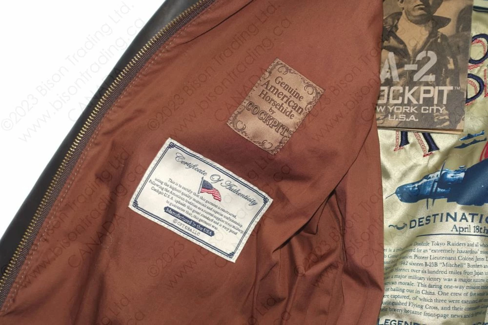 Cockpit USA Tokyo Raiders A-2 Jacket Z21S018 16 Cockpit USA Tokyo Raiders A-2 Jacket Z21S018 - Image 14