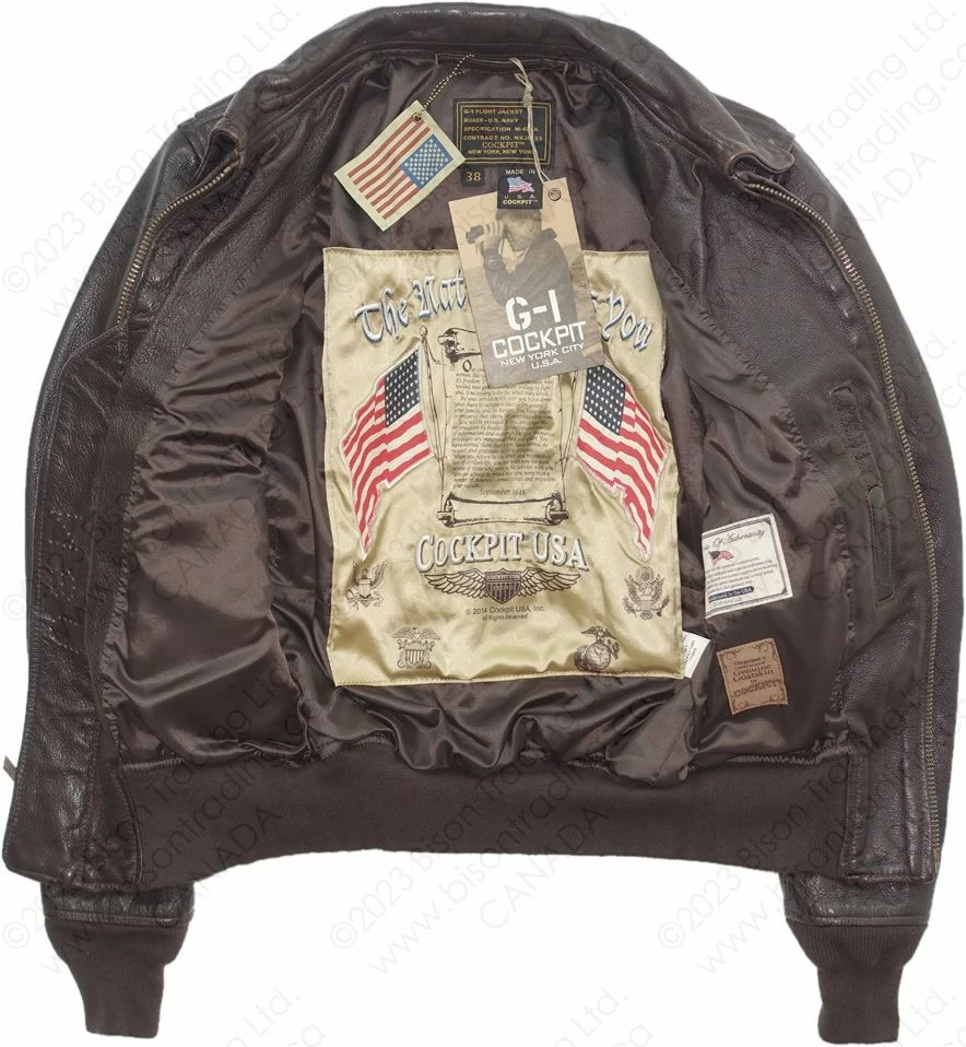 Cockpit USA Navy Carrier Pilot's Flight Jacket Z21I024 11 Cockpit USA Navy Carrier Pilot's Flight Jacket Z21I024 - Image 9