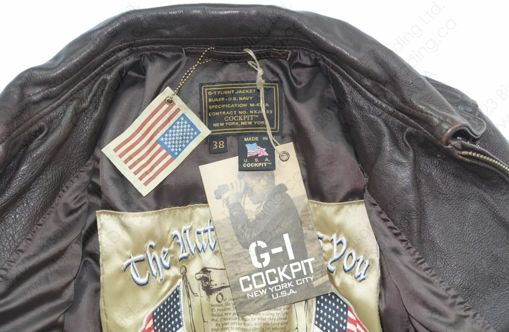 Cockpit USA Navy Carrier Pilot's Flight Jacket Z21I024 22 Cockpit USA Navy Carrier Pilot's Flight Jacket Z21I024 - Image 20