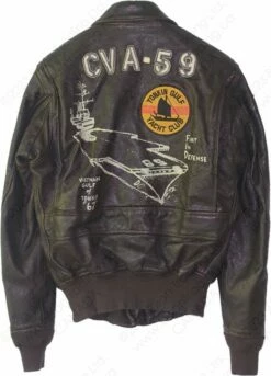 Cockpit USA USS Forrestal Carrier Pilot's Vietnam Flight Jacket Z21E002I 36 Cockpit USA USS Forrestal Carrier Pilot's Vietnam Flight Jacket Z21E002I -Bison Trading Shop cockpit uss forrestal carrier vietnam 12 1