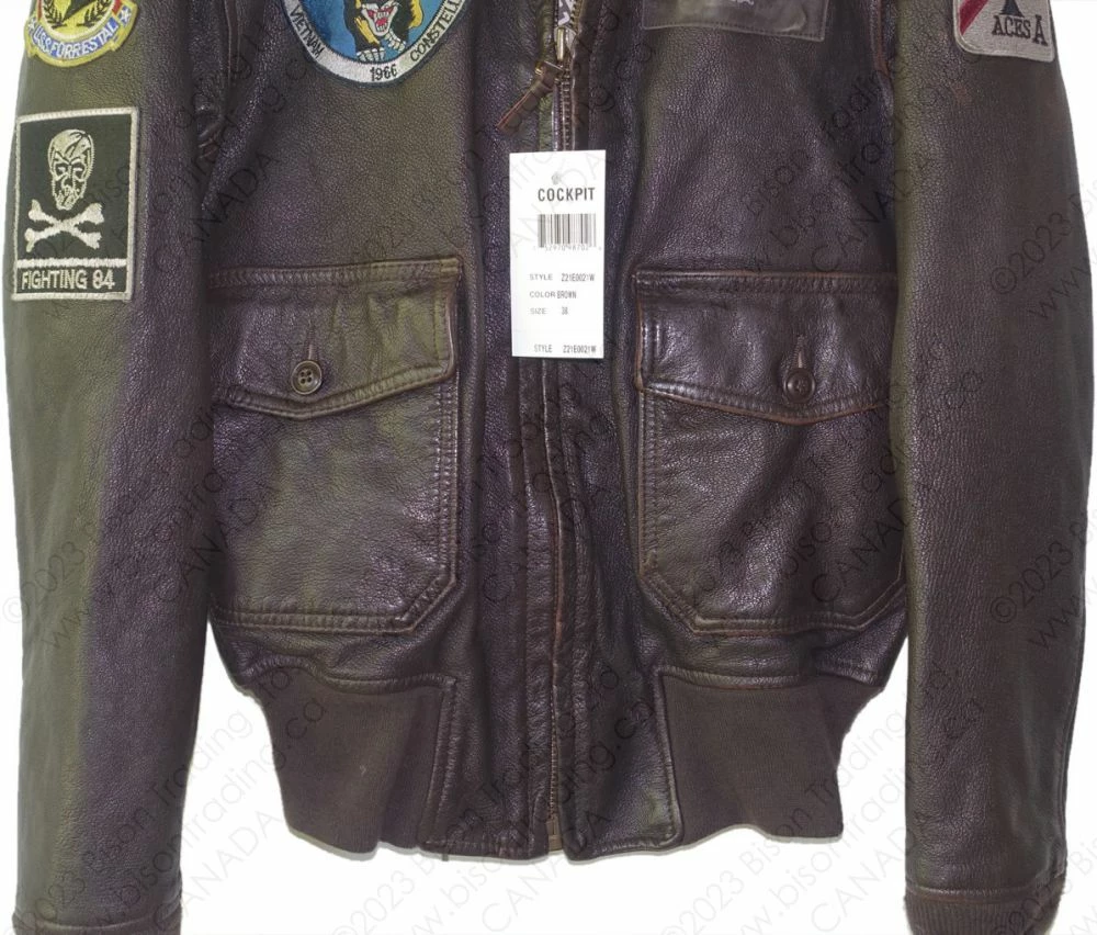 Cockpit USA USS Forrestal Carrier Pilot's Vietnam Flight Jacket Z21E002I 19 Cockpit USA USS Forrestal Carrier Pilot's Vietnam Flight Jacket Z21E002I - Image 17