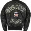 Cockpit USA Letterman Leather Jacket Z21P016 1 Cockpit USA Letterman Leather Jacket Z21P016 -Bison Trading Shop cockpit varsity letterman 02