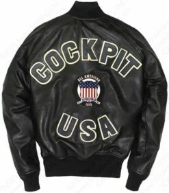 Cockpit USA Letterman Leather Jacket Z21P016