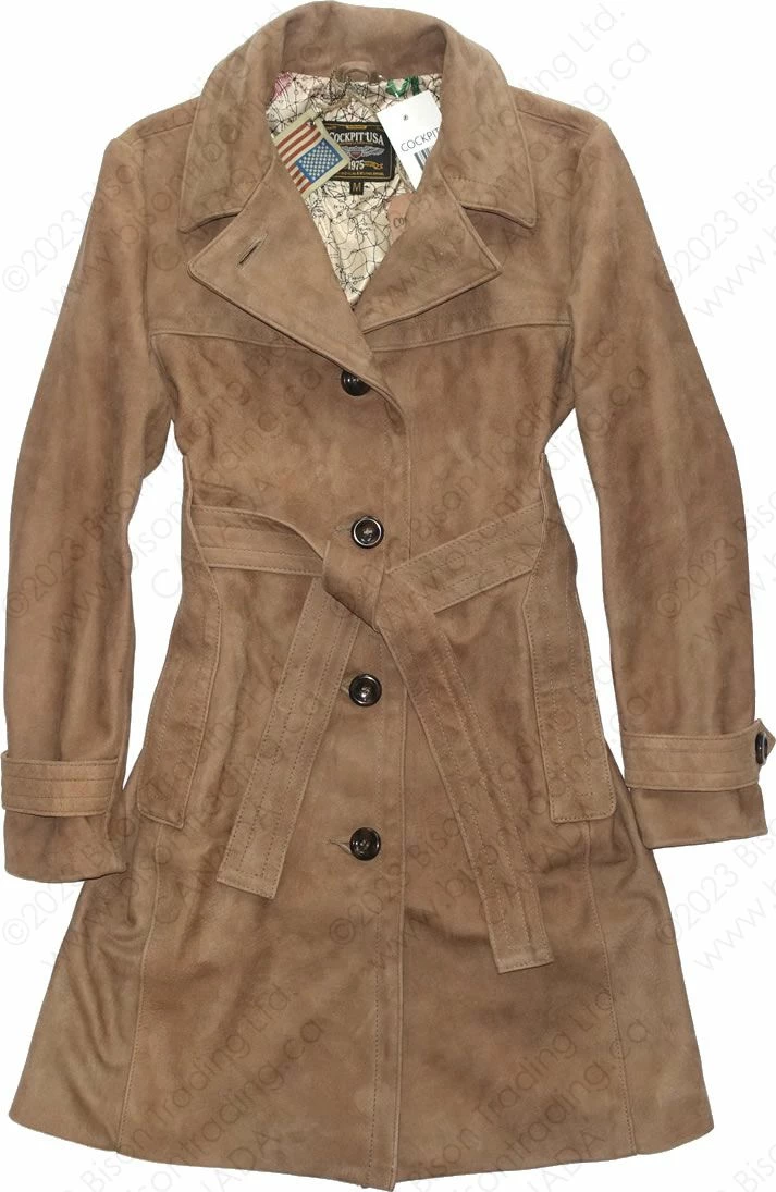 Cockpit USA Women's Amelia Trench W21C002 7 Cockpit USA Women's Amelia Trench W21C002 - Image 5