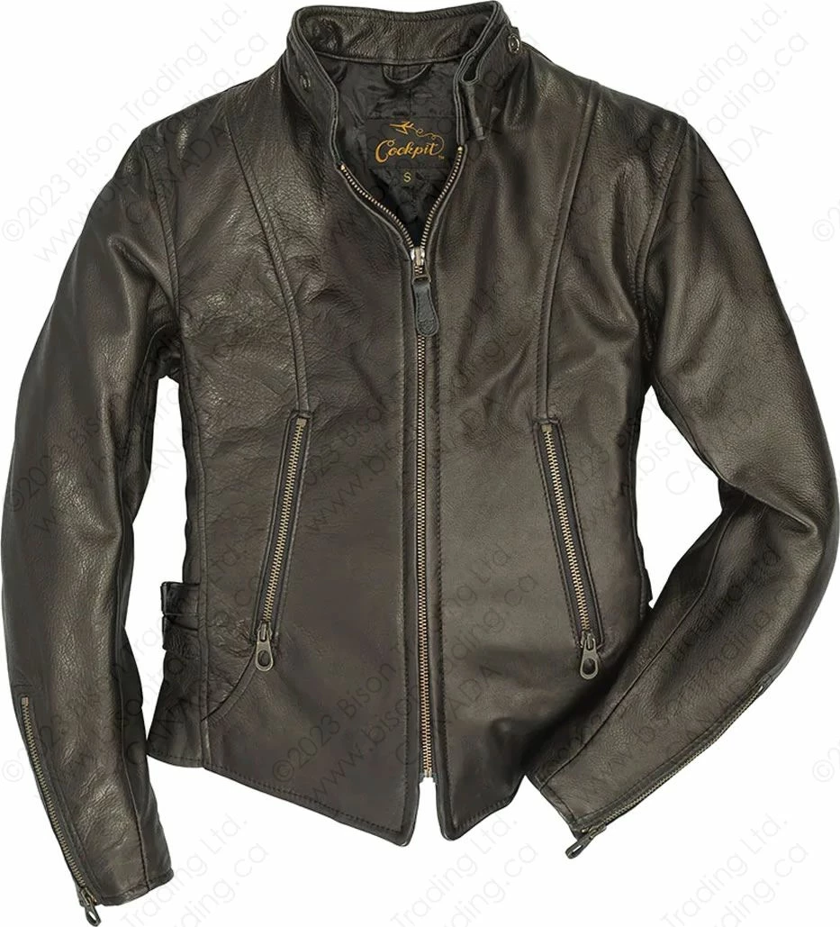 Cockpit USA Women's Cafe Racer Motocross Jacket W71X001 3 Cockpit USA Women's Cafe Racer Motocross Jacket W71X001