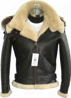 Cockpit USA Women's Hooded Sheepskin Jacket W72N500