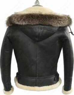 Cockpit USA Women's Hooded Sheepskin Jacket W72N500 25 Cockpit USA Women's Hooded Sheepskin Jacket W72N500 -Bison Trading Shop cockpit w72n500 l 13