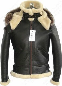 Cockpit USA Women's Hooded Sheepskin Jacket W72N500 27 Cockpit USA Women's Hooded Sheepskin Jacket W72N500 -Bison Trading Shop cockpit w72n500 l 15