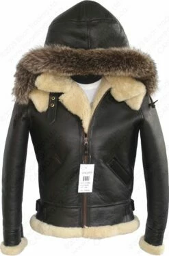 Cockpit USA Women's Hooded Sheepskin Jacket W72N500 31 Cockpit USA Women's Hooded Sheepskin Jacket W72N500 -Bison Trading Shop cockpit w72n500 l 19