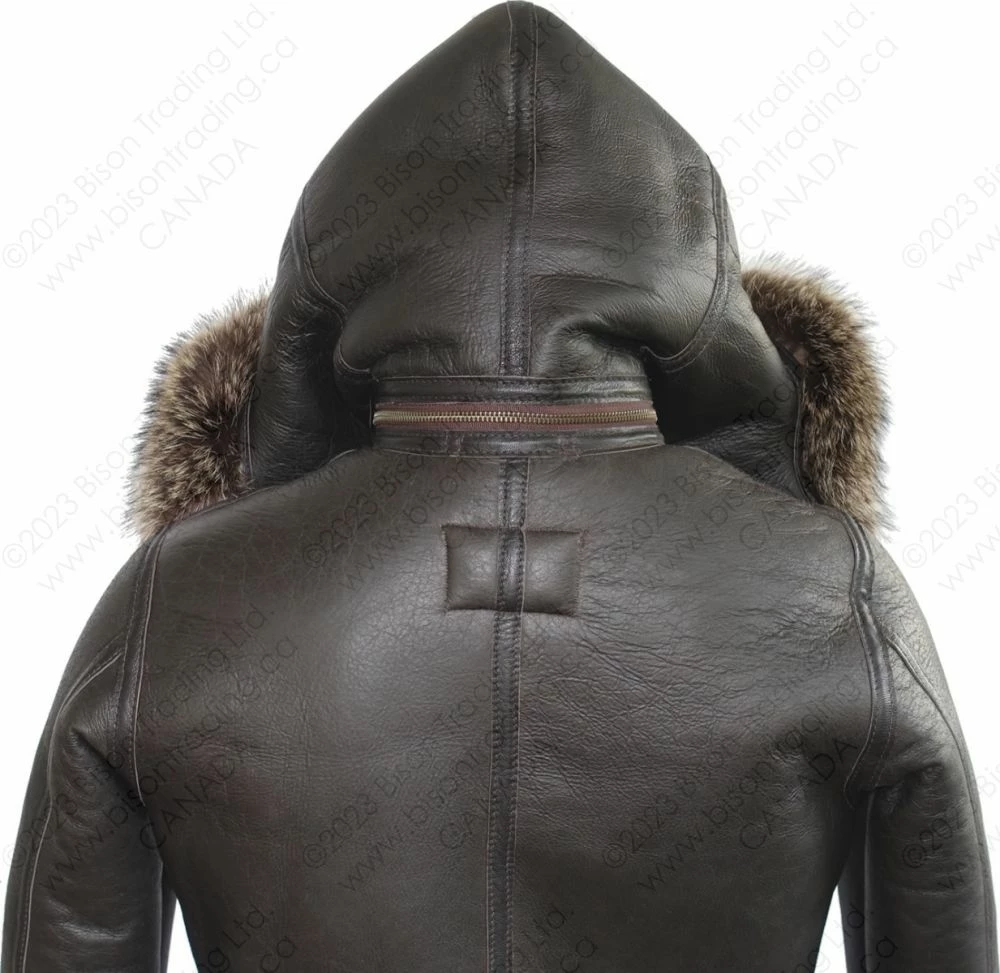 Cockpit USA Women's Hooded Sheepskin Jacket W72N500 16 Cockpit USA Women's Hooded Sheepskin Jacket W72N500 - Image 14